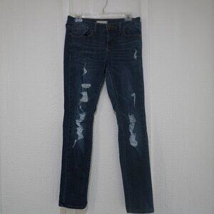 Women's Stretch Skinny Leg Distressed Jeans - Size 11